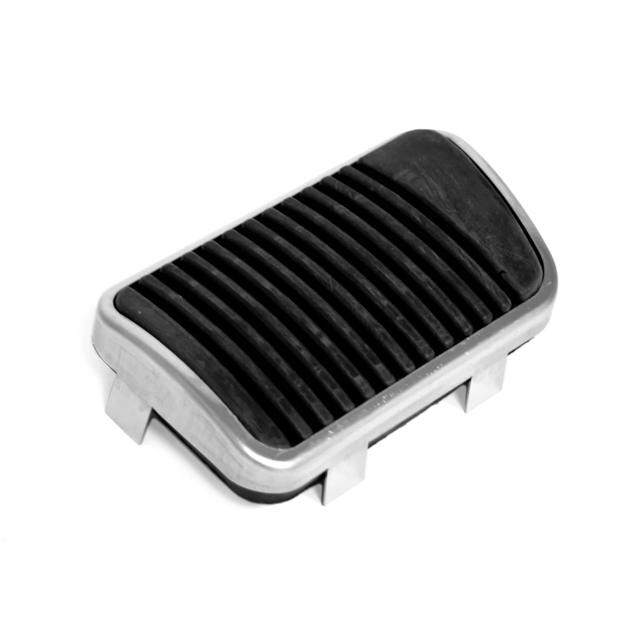 WSM 6.0 Optimized Product Title: 1965-1977 Ford Mustang Torino Ranchero Falcon Fairlane Maverick Mercury Cougar Comet Manual Drum Brake Pedal Pad with Stainless Steel Trim