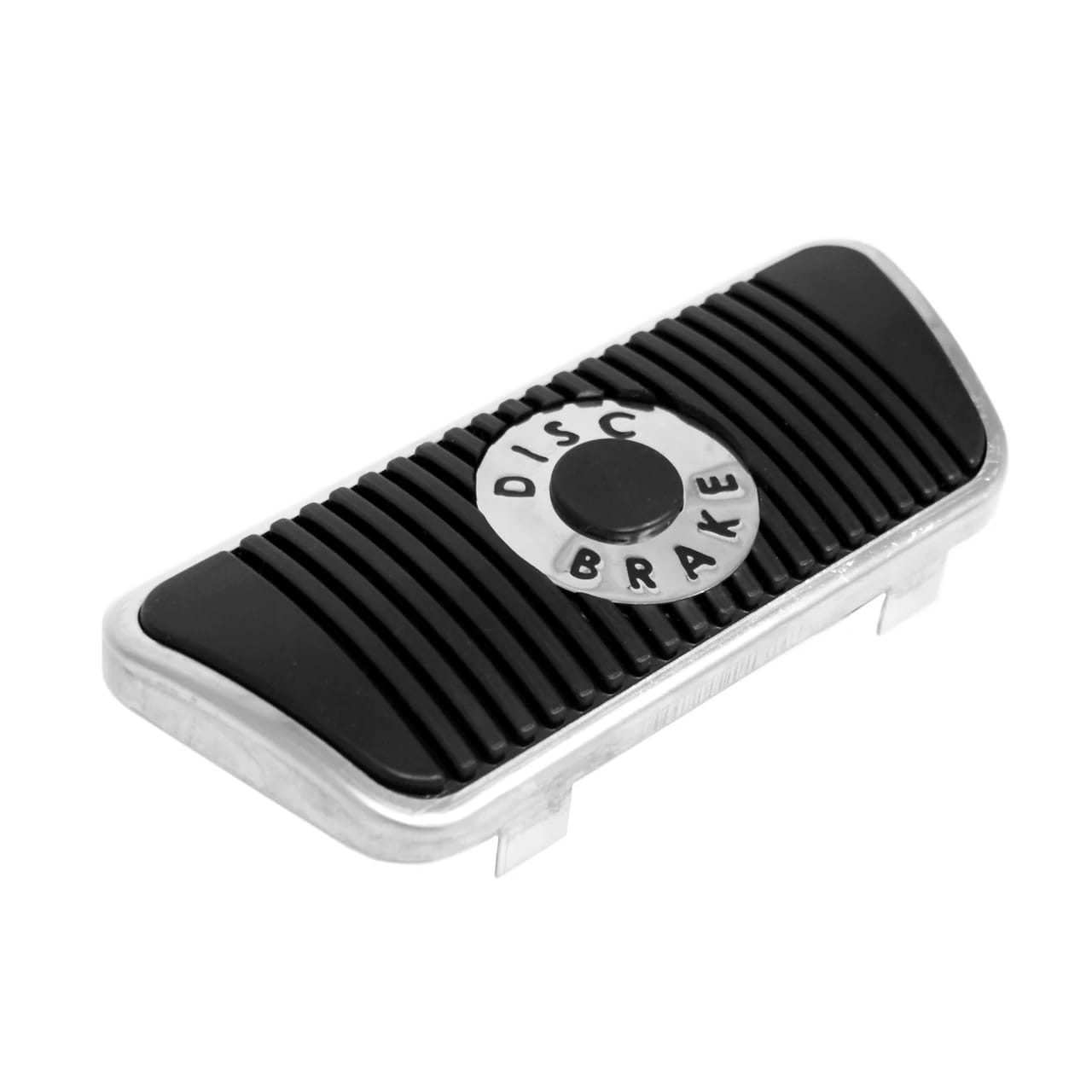 1965-1967 Ford Mustang Brake Pedal Pad – Disc Brakes Automatic – Black with Stainless Steel Trim
