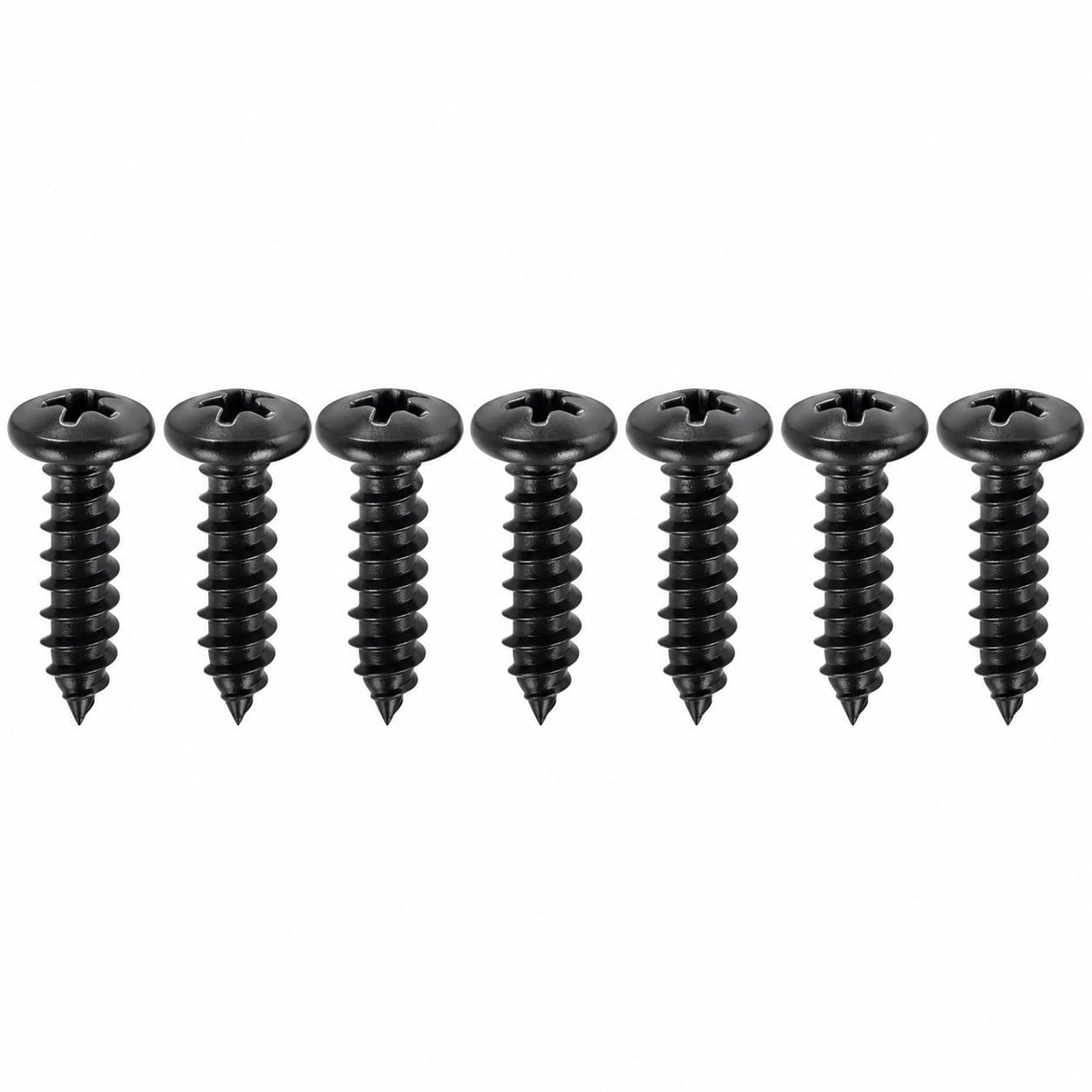 1967-1968 Camaro Firebird Dash Carrier Instrument Bezel Mounting Screw Set – 7 Piece