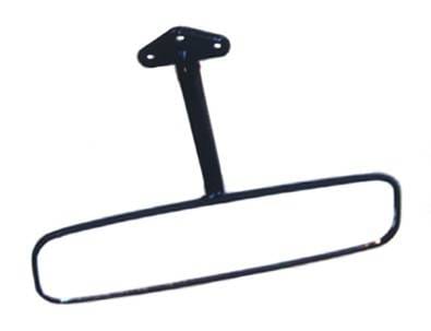 Rear View Mirror w/ Mounting Bracket; 41-75 Willys/Jeep CJ Models