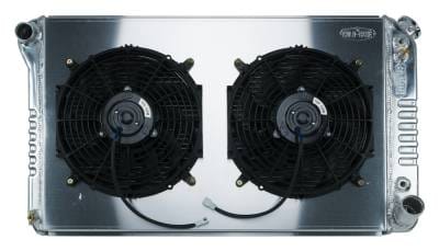 67-76 Chevy GMC Pickup Truck Aluminum Radiator And 12 Inch Fan Kit AT Cold Case Radiators