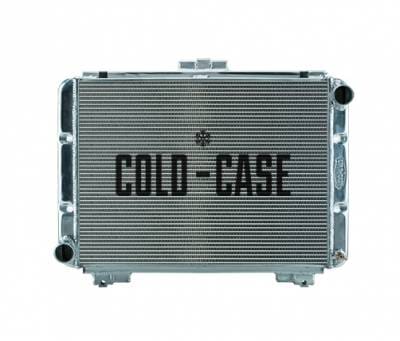 64 Galaxie Side Tank Aluminum Performance Radiator Manual Transmission Cold Case Radiators