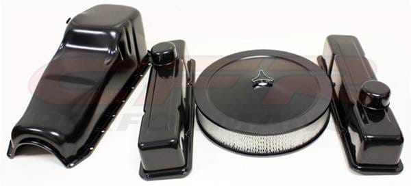 Chevy Small Block 283-305-327-350 Black Engine Dress Up Kit