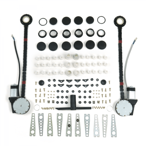 2-Door Uwire Universal Power Window Kit with No Switches