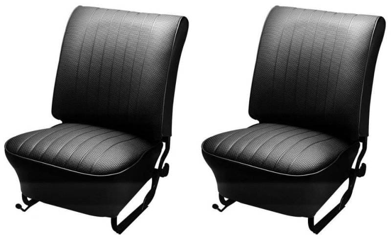 1965-67 VW Volkswagen Bug Beetle Sedan, Convertible Original Style Seat Upholstery, Front Only - Pair