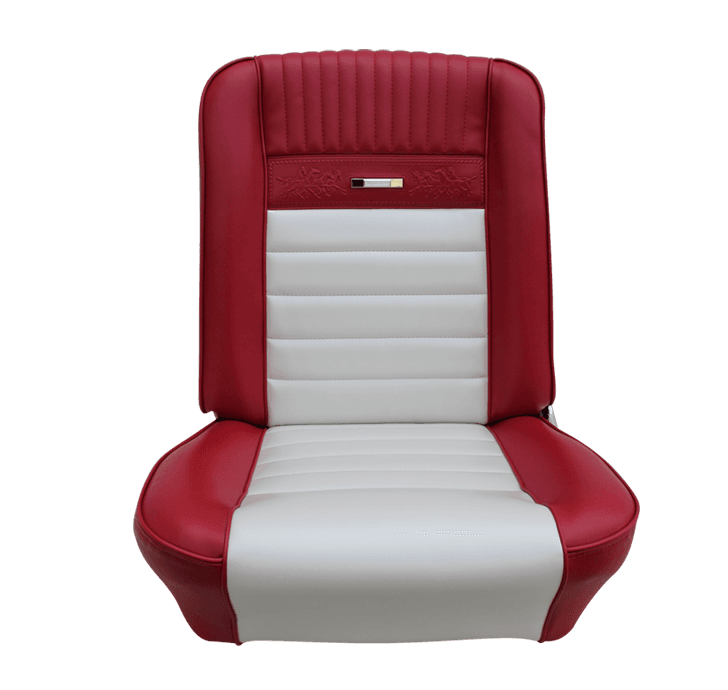 Deluxe Pony Upholstery for 1964 1/2 - 1966 Mustang Convertible w/Bucket Seats Front/Rear