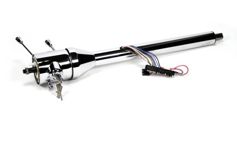 Ididit Universal 30" Tilt Floor Shift Steering Column with id.CLASSIC Ignition - Chrome