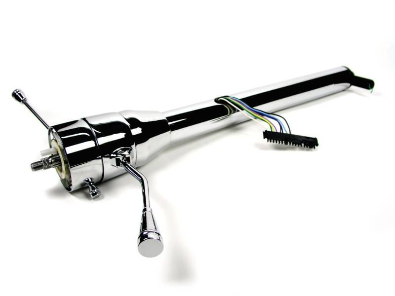 Ididit Universal 28" Straight Column Shift Steering Column - Chrome