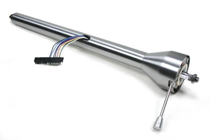 Ididit Universal 35" Straight Floor Shift Steering Column - Paintable Steel.
