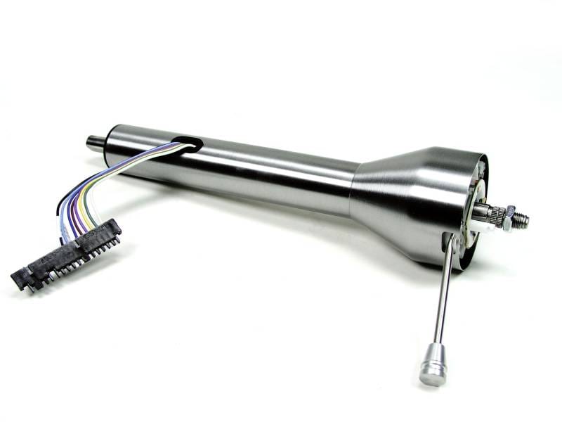 Ididit Universal 16" Straight Floor Shift Steering Column - Paintable Steel.