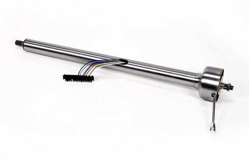 Ididt 16" Shorty Straight Classic Floor Shift Steering Column - Paintable Steel