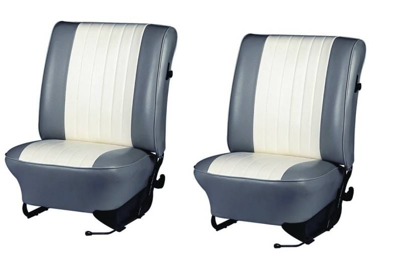 1965-1967 VW Volkswagen Bug Beetle Original Style w/Insert Seat Upholstery, Front Only - Any Color Combo