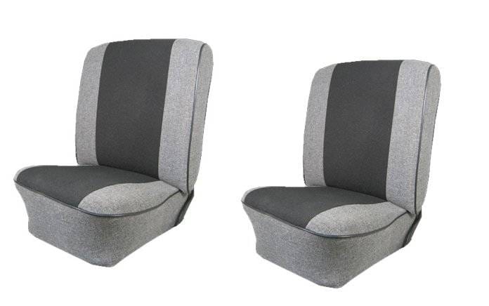 1954-79 VW Volkswagen Bug Beetle Tweed & Velour Insert Seat Upholstery, Front Only