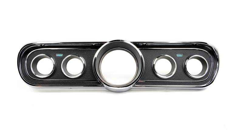1966 Mustang Black Instrument Bezel and Lens