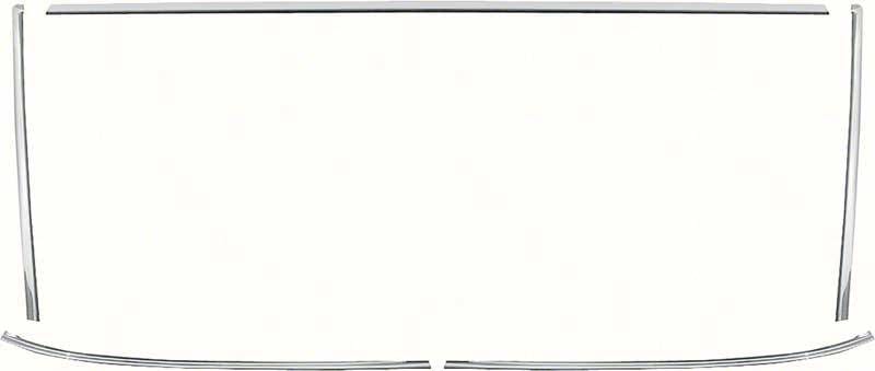 K124 - 1965-67 Hardtop Windshield Molding Set / Impala Standard / SS, Caprice 2 Door