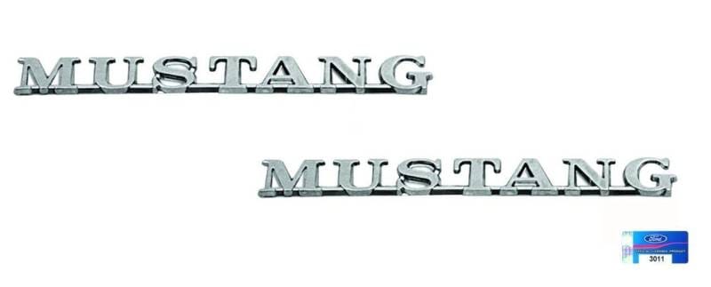 1965 - 1966 Mustang Fender Emblem - PAIR for Both Sides of Car - Official Ford