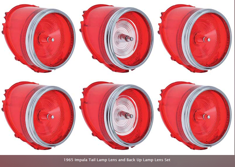 1965 Impala Complete Tail Light Set
