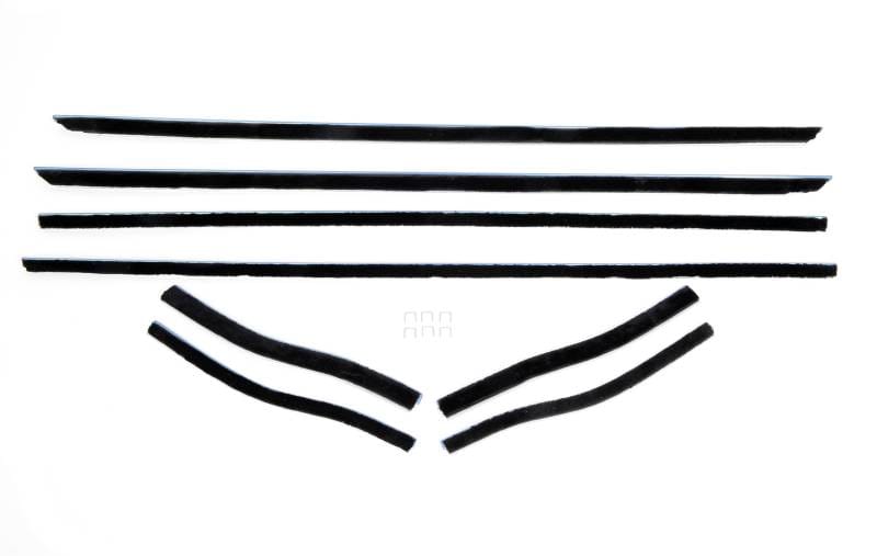 1967-68 Mustang-Coupe-Convertible-Window-Felt-Weatherstrip-Kit-8-piece-kit