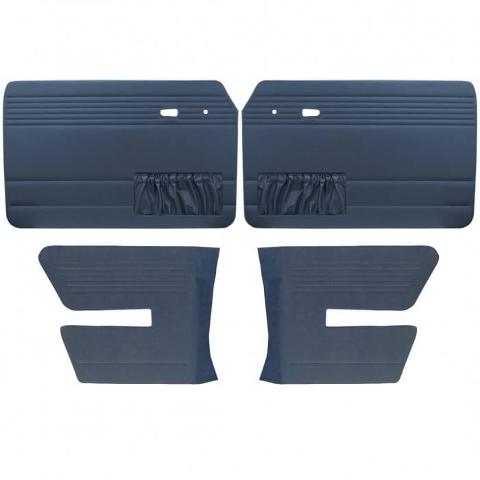 Door Panel Set for 1968 - 72 Type III Fastback, Vinyl, With or Without Pockets - 4 pc. Set