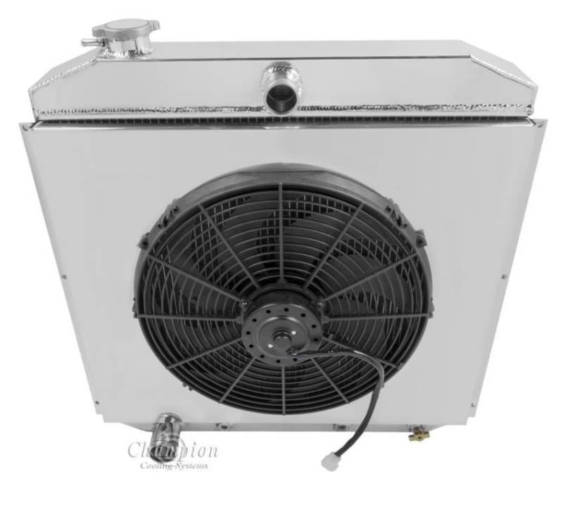 Champion Four Row Radiator Combo for 1957-1960 Ford F-Series Truck