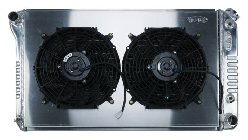 68-72 A-Body Aluminum Radiator Automatic Transmission Dual 12 Inch W/12 Inch Fan Kit Cold Case Radiators