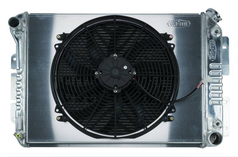 Camaro Radiator 67-69 Camaro BB / Firebird Auto Transmission Aluminum Radiator and 16 Inch Fan Kit Cold Case Radiators