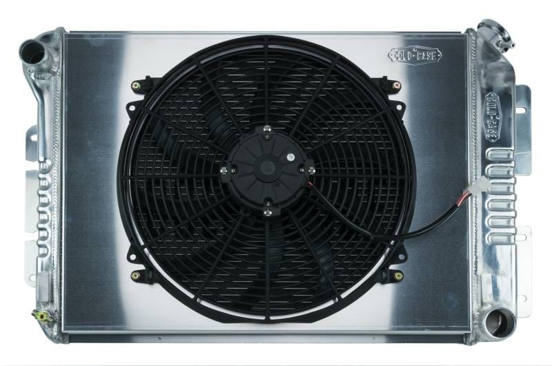 Camaro Radiator 67-69 Camaro BB / Firebird Manual Transmission Aluminum Radiator And 16 Inch Fan Kit Cold Case Radiators
