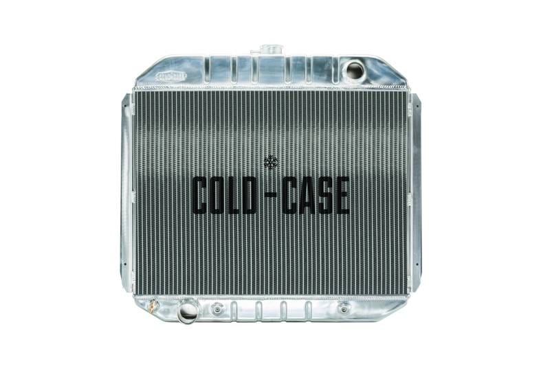 78-79 Ford Bronco Aluminum Radiator And 12 Inch Fan Kit Dual Cold Case Radiators