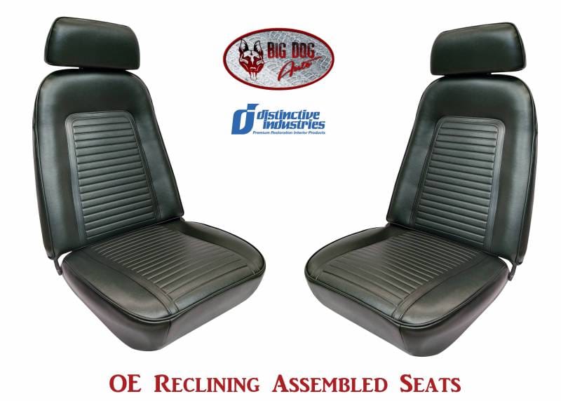 1969 Camaro Standard OE Reclining Front Bucket Seats