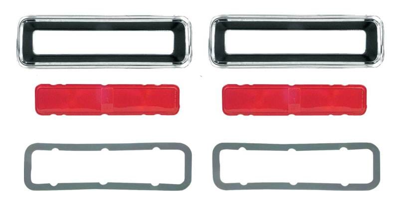 1967 Camaro RS Complete Replacement Tail Light Set, Bezels, Lens, Right & Left