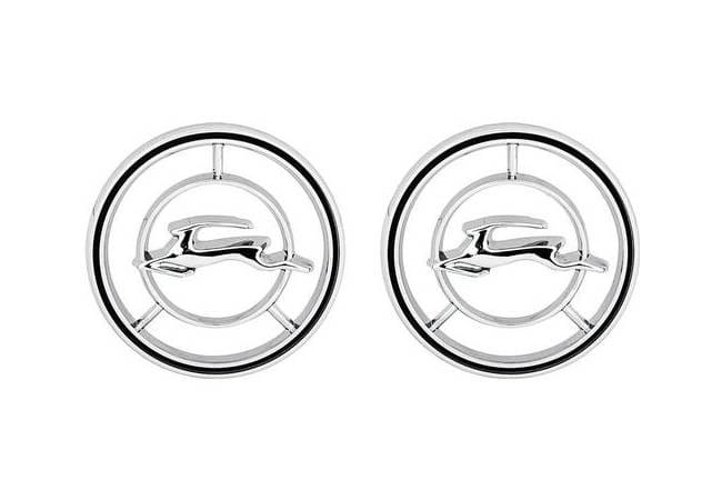 1965-66 Impala Circle Fender Emblem Set