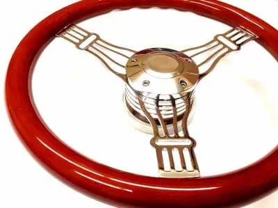 14" Discord Light Wood Steering Wheel thumbnail 2