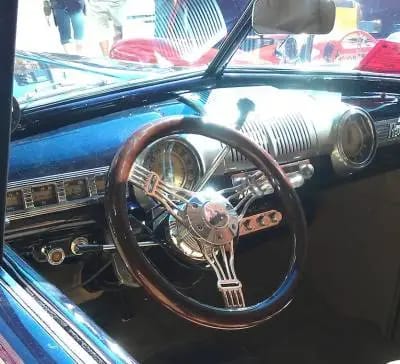 14" Discord Dark Wood Steering Wheel thumbnail 2