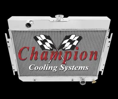 Champion Three Row Aluminum Radiator Combo 1963-1968 GM Impala Bel Air Chevelle FSCC289Combo thumbnail 2