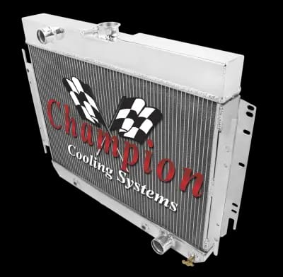 Champion Three Row Aluminum Radiator Combo 1963-1968 GM Impala Bel Air Chevelle FSCC289Combo thumbnail 3