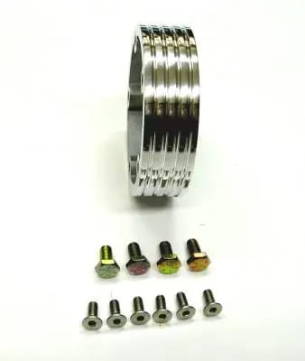 Five Hole Polished Billet Spacer, Your Choice of Size thumbnail 2