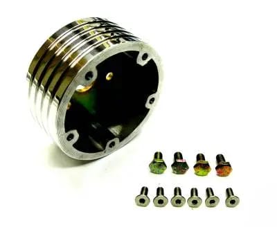 Five Hole Polished Billet Spacer, Your Choice of Size thumbnail 3