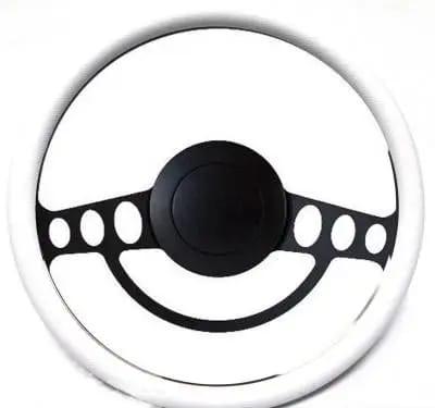 14" Hot Rod Steering Wheel w/Your Choice of Half-Wrap thumbnail 5