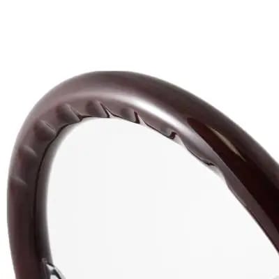 15" Mahogany & Chrome Steering Wheel - Betty Style - Full Install Kit thumbnail 2