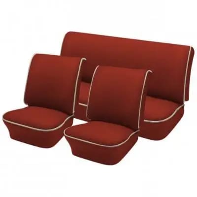1965-67 VW Volkswagen Bug Beetle Sedan OEM Classic Style Seat Upholstery, Front and Rear thumbnail 3