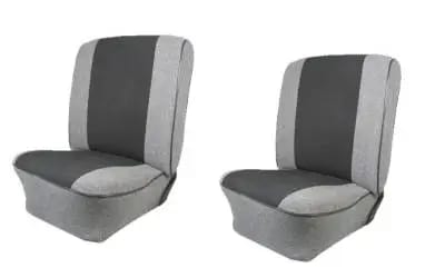 1954-79 VW Volkswagen Bug Beetle Tweed & Velour Insert Seat Upholstery, Front/Rear 