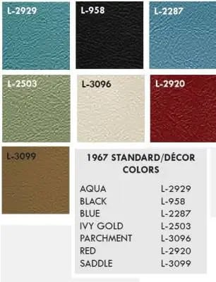 1967 Cougar Hardtop Front Bucket & Rear Bench Seat Upholstery thumbnail 2