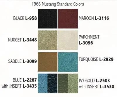 1968 Mustang Standard Touring II Front Bucket Seats thumbnail 3