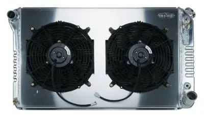 67-76 Chevy GMC Pickup Truck Aluminum Radiator And 12 Inch Fan Kit AT Cold Case Radiators