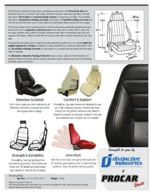 1965 Chevelle & El Camino Touring II Front Bucket Seats Assembled thumbnail 4