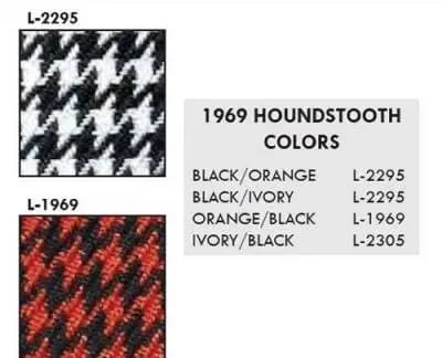 1967-1968 Camaro Touring II Front Bucket Seats Assembled, Houndstooth thumbnail 2