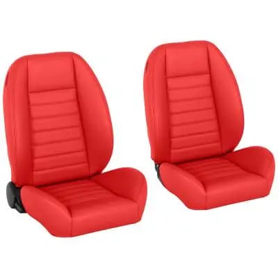 Cruiser Universal Lowback Bucket Seats - Red thumbnail 2