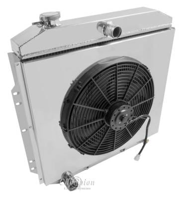 Champion Three Row Radiator Combo for 1953-1956 Ford Truck