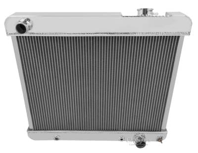 Champion 3 Row Aluminum Radiator for 1967 - 1970 Mustang, Maverick, Comet with Straight Six Engines CC329