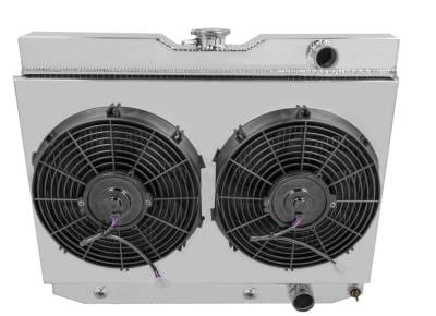 Champion Three Row Aluminum Radiator Combo 1960 - 1965 Chevy Impala/Bel Air CC281Combo